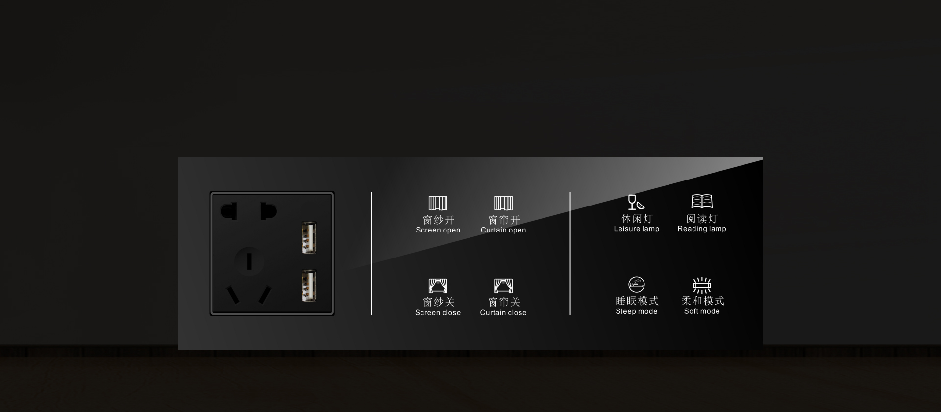 Chamryx guest room switch panel